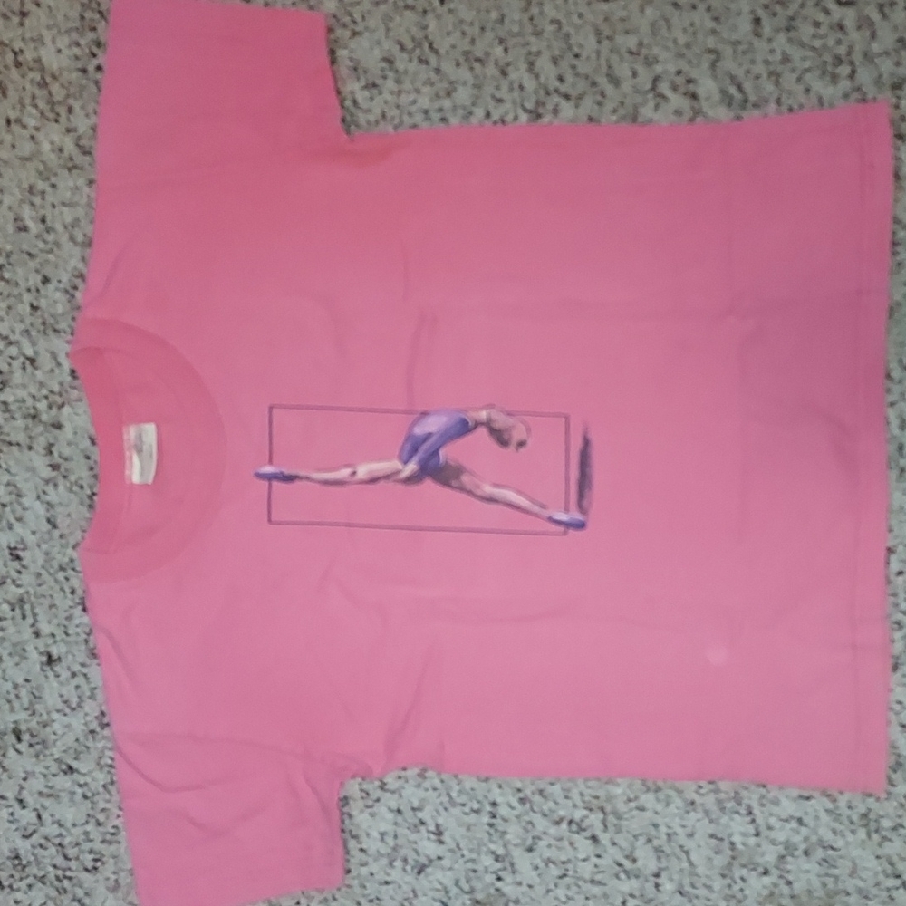 Catherine Ryan girls gymastics/dance print tshirt size 6X